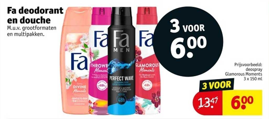 Fa deodorant en douche