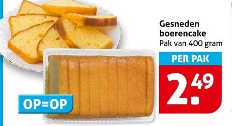 Gesneden boerencake