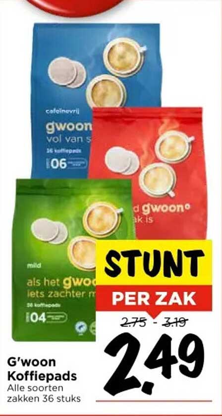G'woon Koffiepads