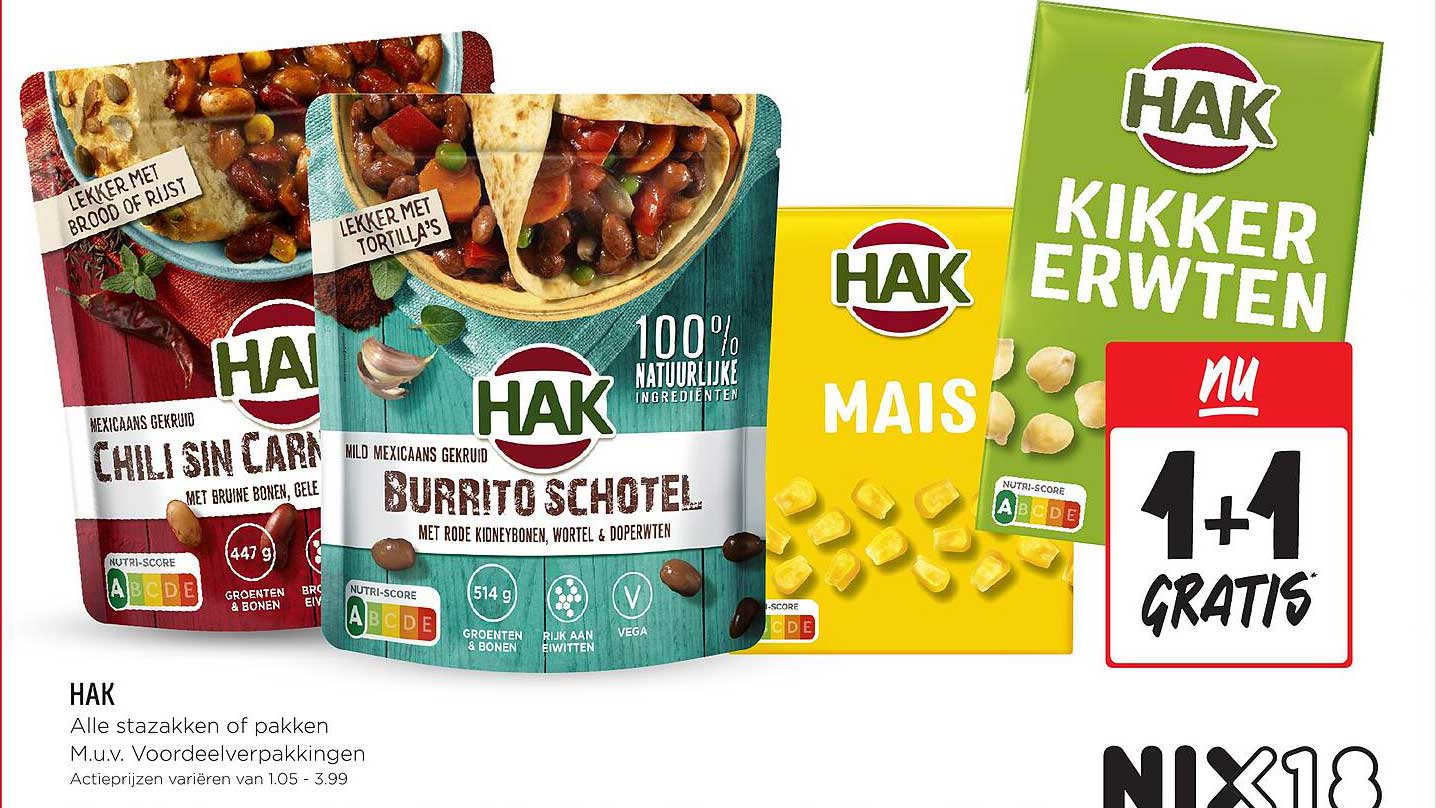HAK - Alle stazakken of pakken M.u.v. Voordeeverpakkingen