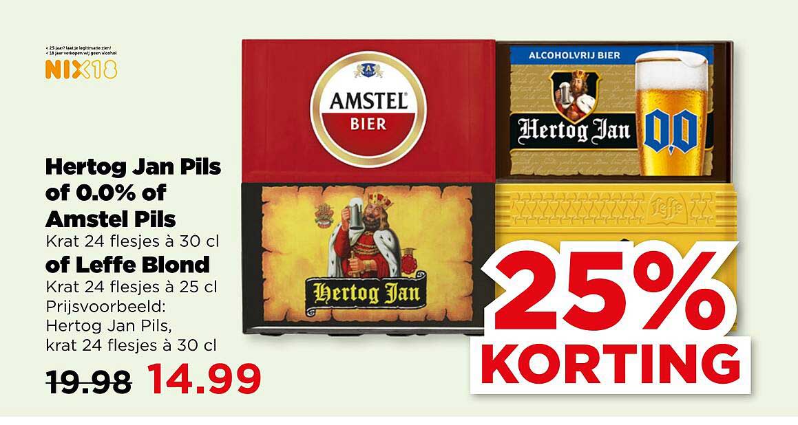 Hertog Jan Pils of 0.0% of Amstel Pils