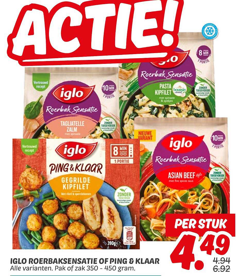 IGLO ROERBAKSENSATIE OF PING & KLAAR
