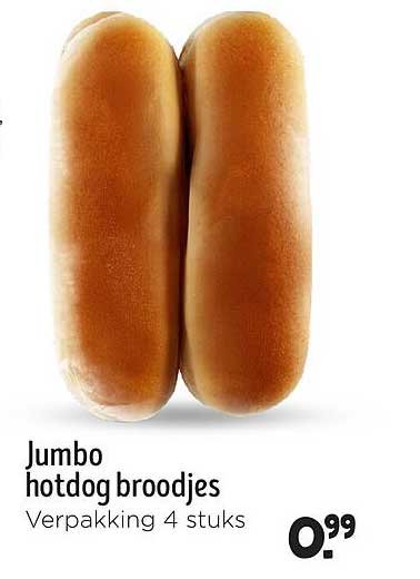 Jumbo hotdog broodjes
