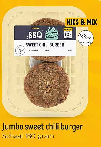 Jumbo sweet chili burger
