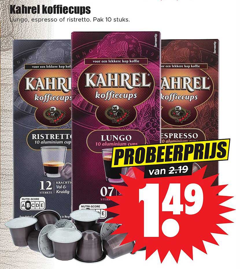 Kahrel koffiecups