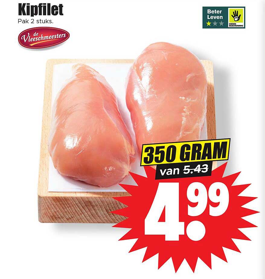 Kipfilet Pak 2 stuks.