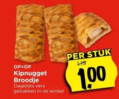 Kipnugget Broodje
