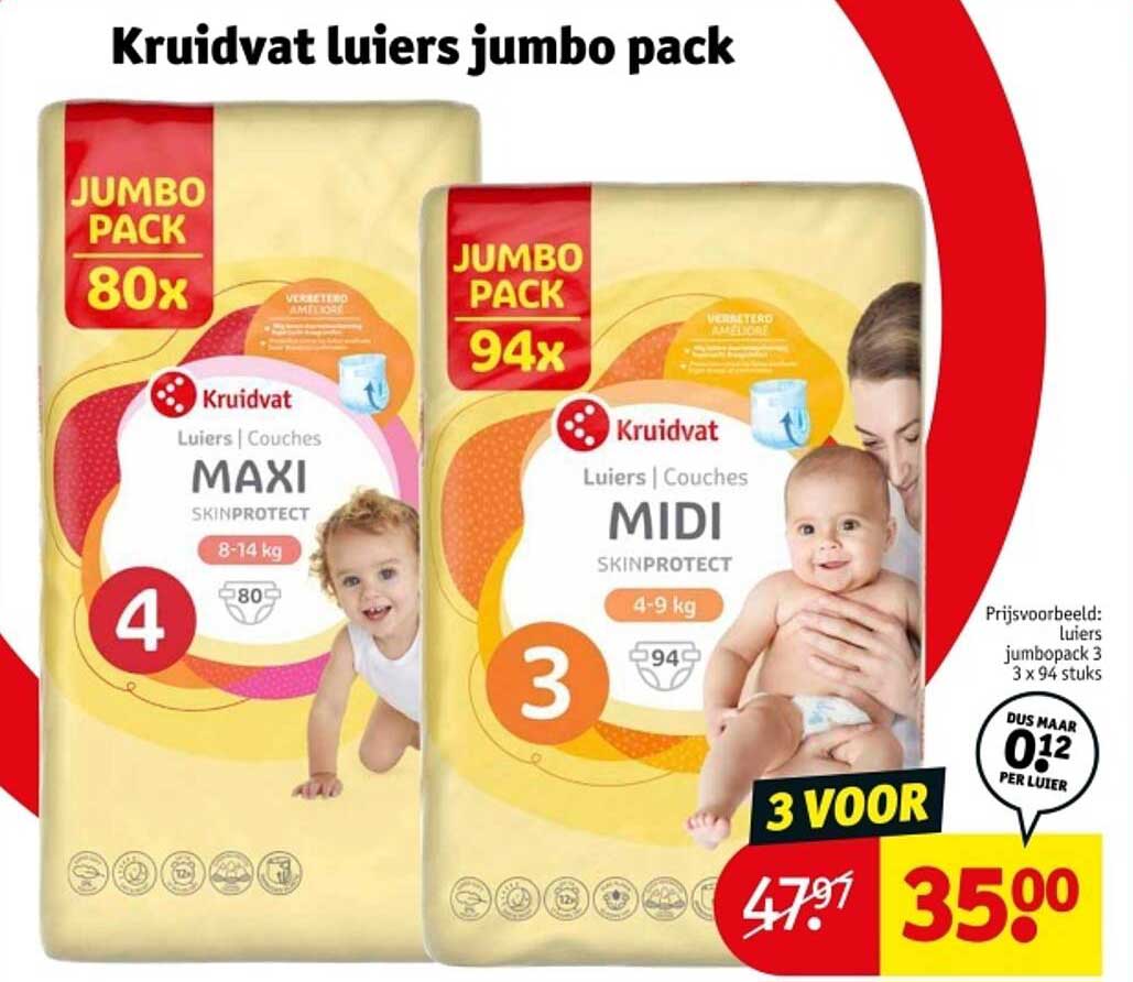 Kruidvat luiers jumbo pack