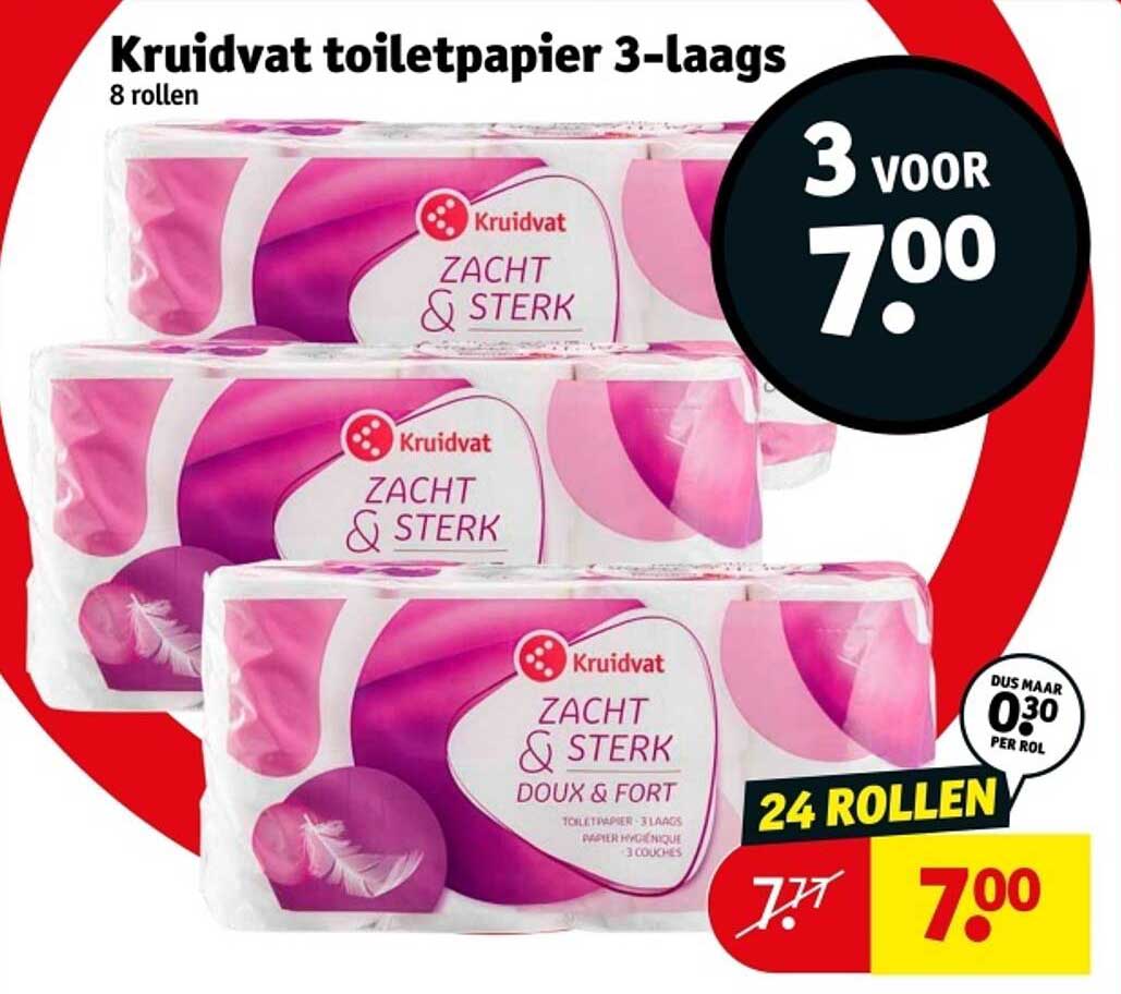 Kruidvat toiletpapier 3-laags