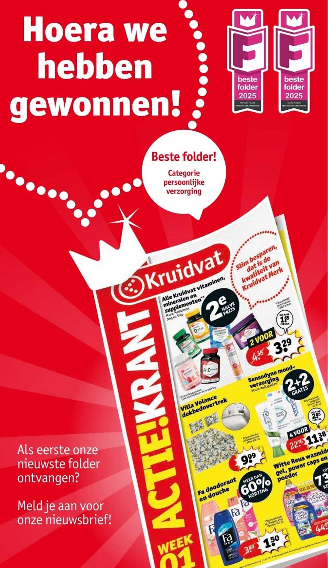 Kruidvat vitamines en supplementen 2e HAlveprijs
