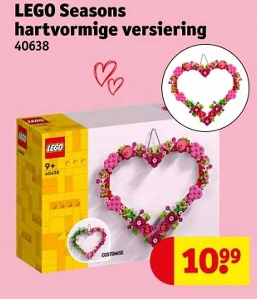 LEGO Seasons hartvormige versiering 40638