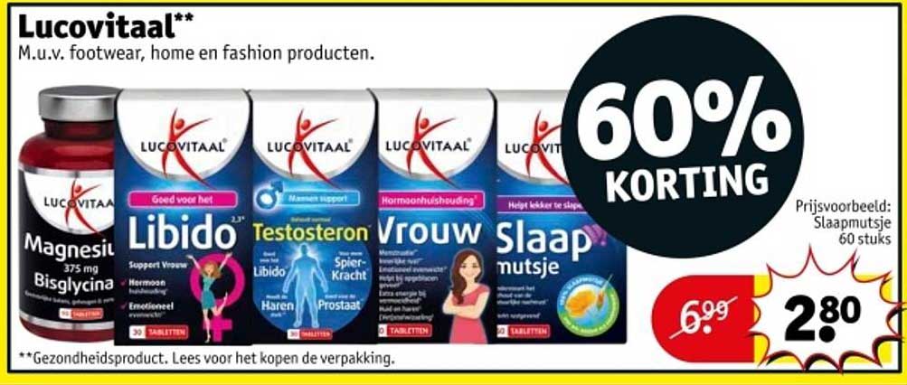Lucovitaal Slaapmutje 60 stuks