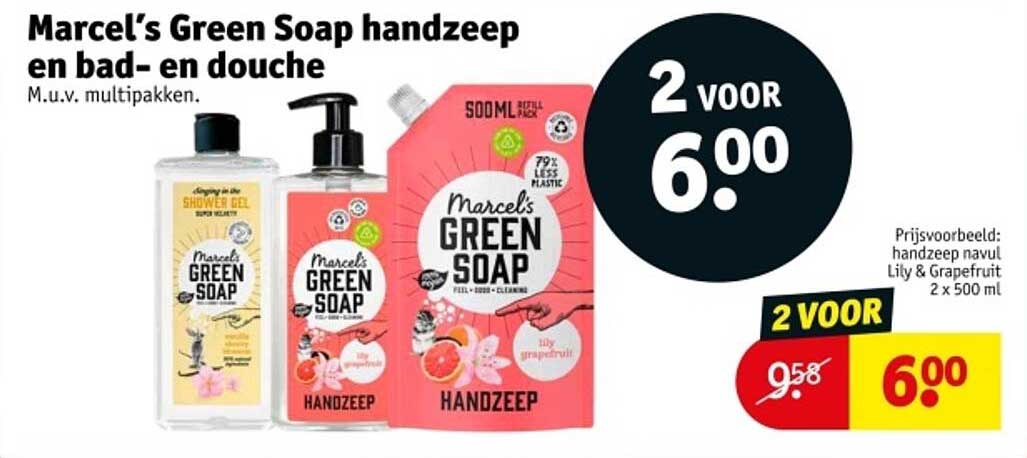 Marcel’s Green Soap handzeep en bad- en douche