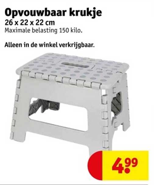 Opvouwbaar krukje