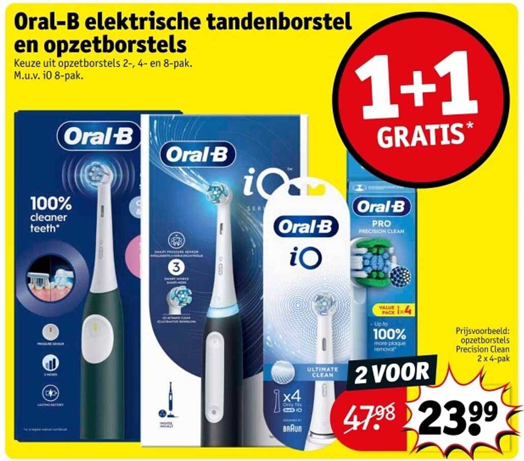 Oral-B elektrische tandenborstel en opzetborstels