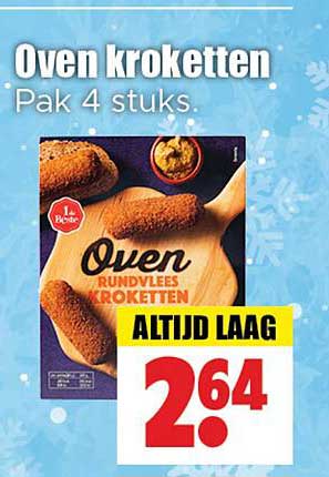 Oven kroketten Pak 4 stuks