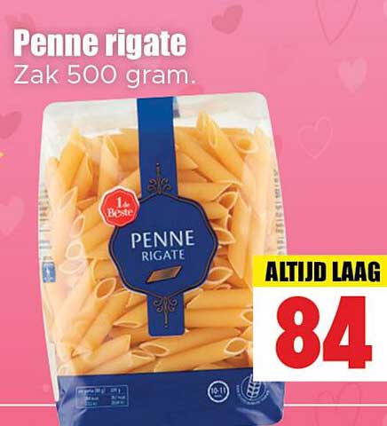 Penne rigate Zak 500 gram.