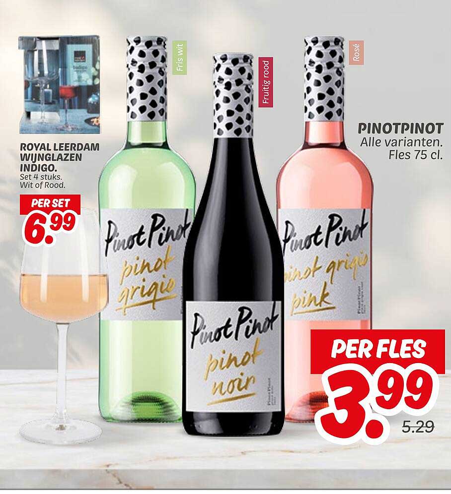 PINOTPINOT Alle varianten. Fles 75 cl.