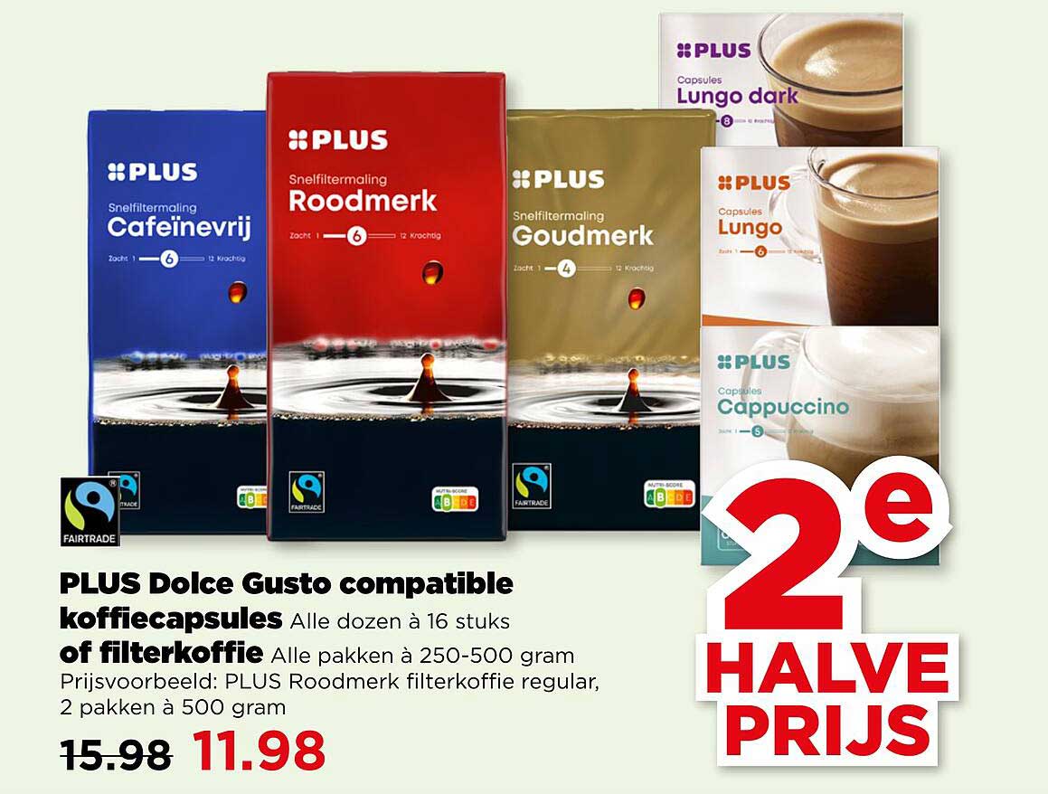 PLUS Dolce Gusto compatible koffiecapsules