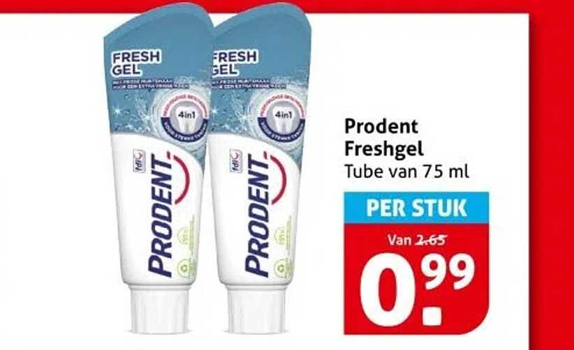 Prodent Freshgel Tube van 75 ml