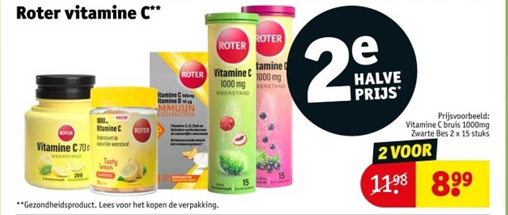 Roter vitamine C**