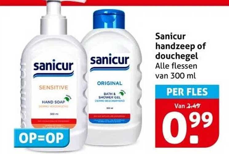 Sanicur handzeep of douchegel