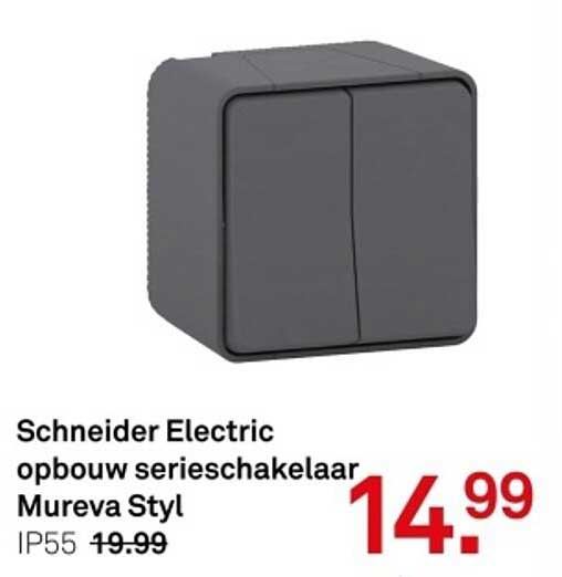 Schneider Electric opbouw serieschakelaar Mureva Styl
