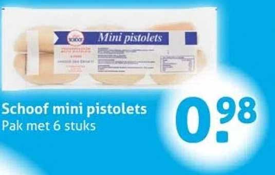 Schoof mini pistolets Pak met 6 stuks