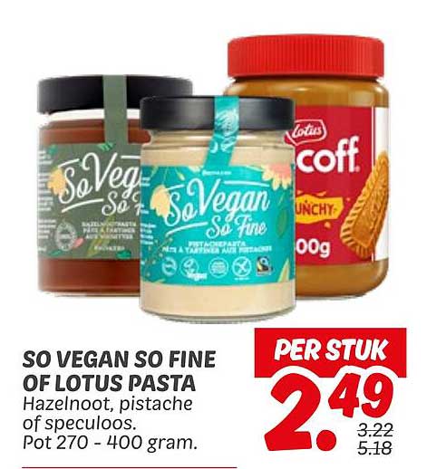 SO VEGAN SO FINE OF LOTUS PASTA