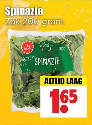 Spinazie Zak 200 gram