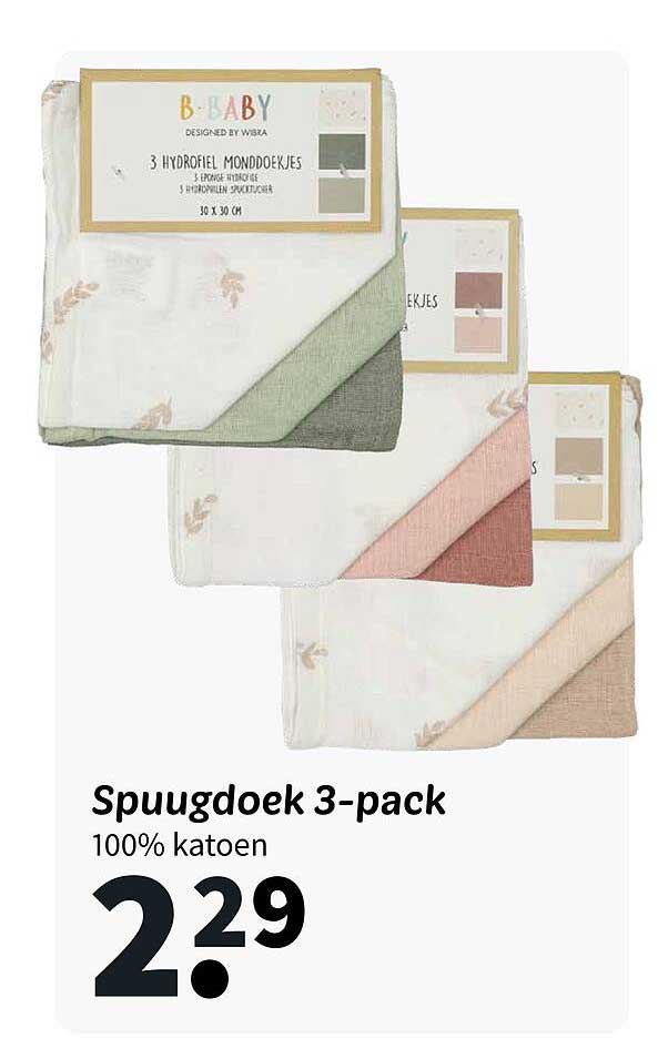 Spuugdoek 3-pack