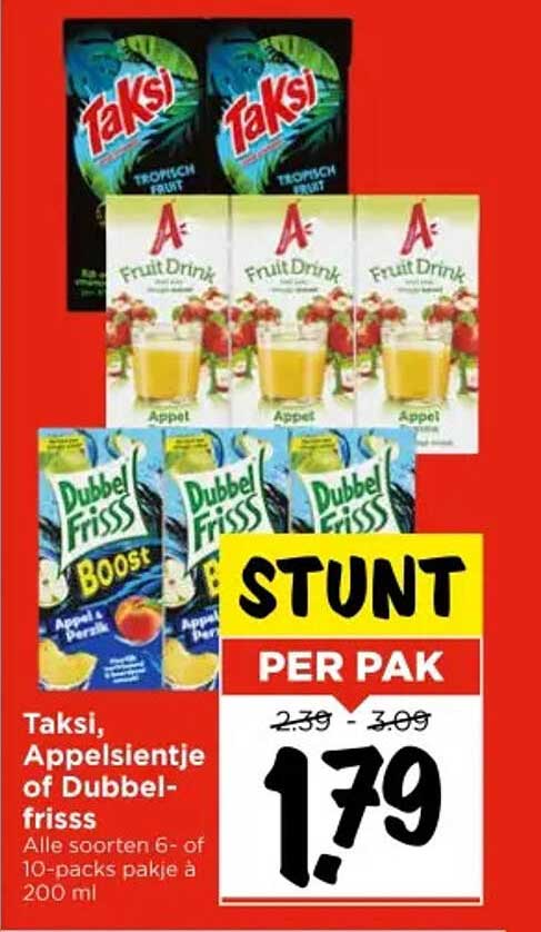Taksí, Appelsientje of Dubbelfrisss