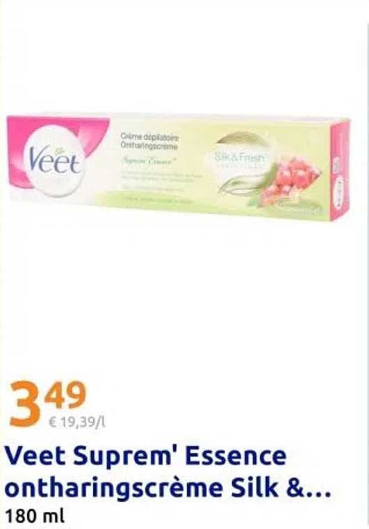 Veet Suprem' Essence ontharingscrème Silk & Fresh - 180 ml