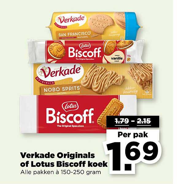 Verkade Originals of Lotus Biscoff koek