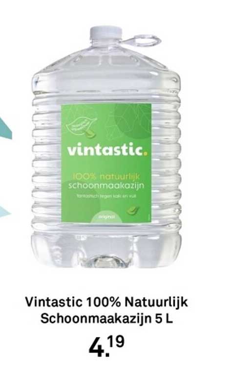 Vintastic 100% Natuurlijk Schoonmaakazijn 5 L