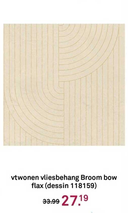 vtwonen vliesbehang Broom bow flax (dessin 118159)
