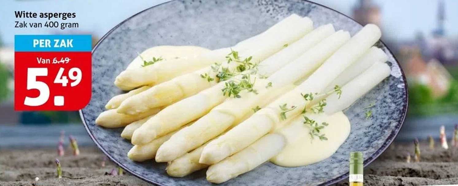 Witte asperges Zak van 400 gram