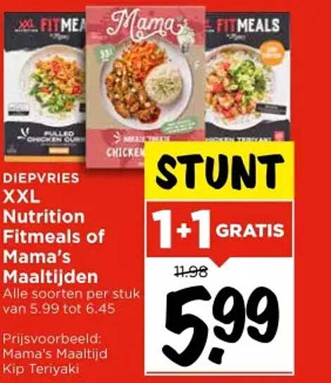 XXL Nutrition Fitmeals of Mama's Maaltijden