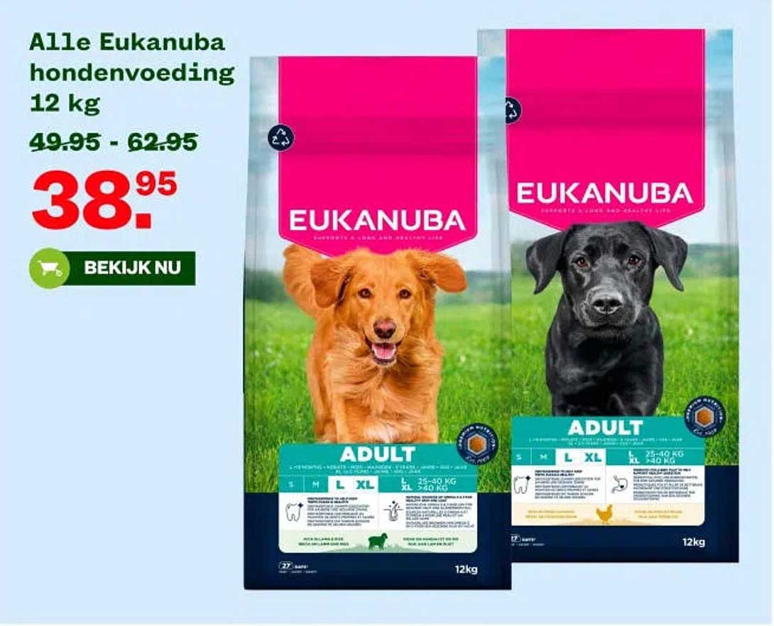 Alle Eukanuba hondenvoeding 12 kg
