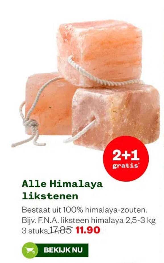 Alle Himalaya likstenen 2+1 gratis