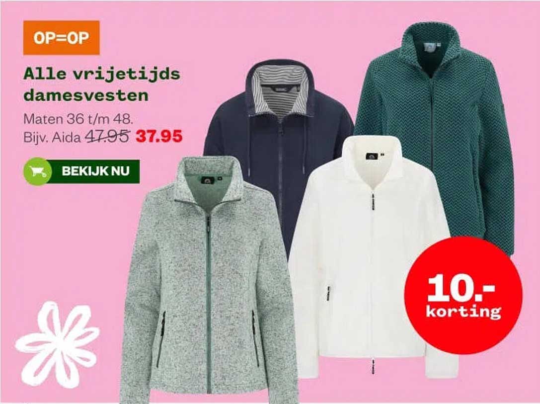 Alle vrijetijds damesvesten
