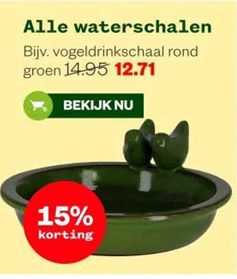Alle waterschalen