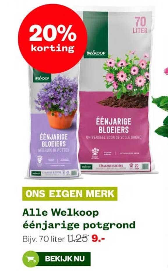 Alle Welkoop éénjarige potgrond