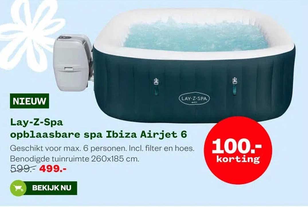 Lay-Z-Spa opblaasbare spa Ibiza Airjet 6