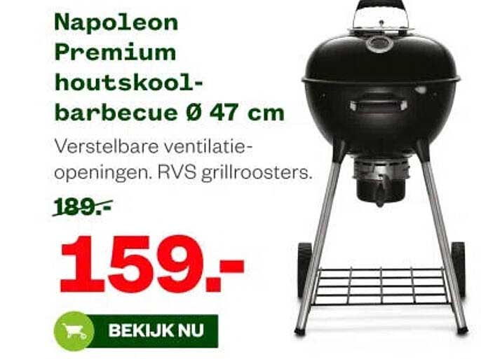 Napoleon Premium houtskool-barbecue Ø 47 cm