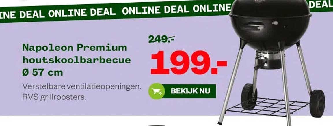 Napoleon Premium houtskoolbarbecue Ø 57 cm