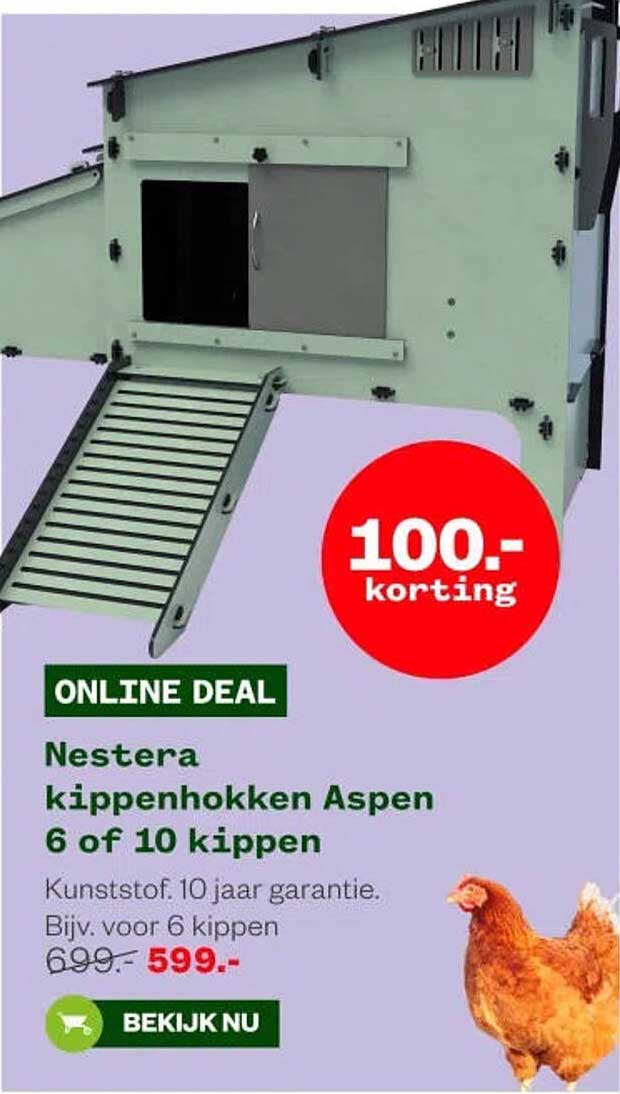 Nestera kippenhokken Aspen 6 of 10 kippen