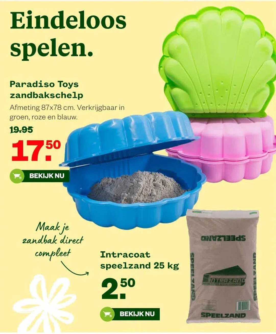 Paradiso Toys zandbakschelp
