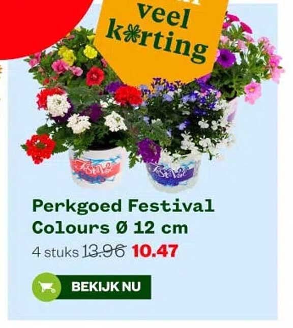 Perkgoed Festival Colours Ø 12 cm