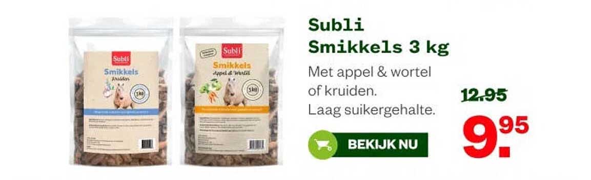 Subli Smikkels 3 kg